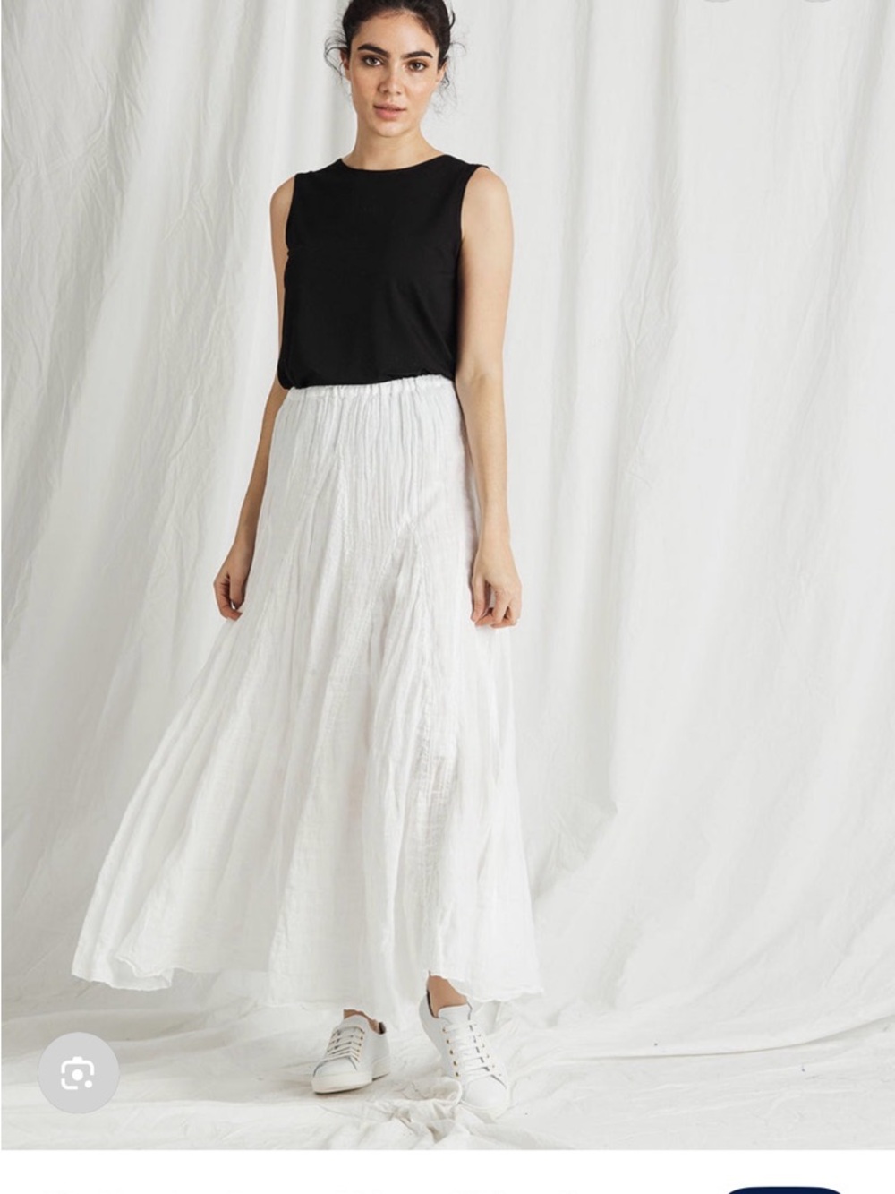 CP Shades NWT Fanny Linen White Midi Skirt sz XS